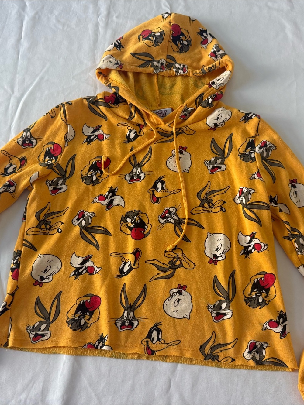 Warner Bros. Golden Yellow Looney Tunes Pullover Hoodie